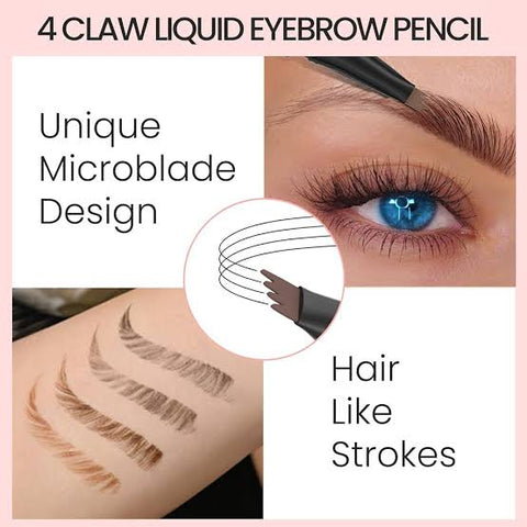 4 Tip Tattoo Pen | 4 Tip Tattoo Eyebrow Pen | Eyebrow Pencil Creates Natural Makeup Effect