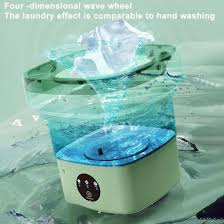 6.5l Portable Foldable Washing Machine Basket Random Color