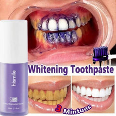 New Deal Teeth Brightening Hismiles V34 Colour Corrector Serum + Micro Nano Tooth Brush For Sensitive Gums Toothbrush