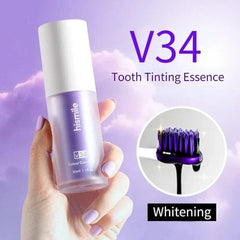 New Deal Teeth Brightening Hismiles V34 Colour Corrector Serum + Micro Nano Tooth Brush For Sensitive Gums Toothbrush